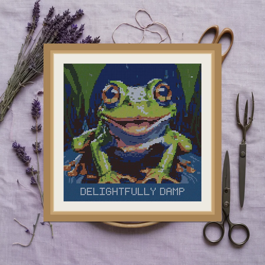 Delightfully Damp cross stitch pattern