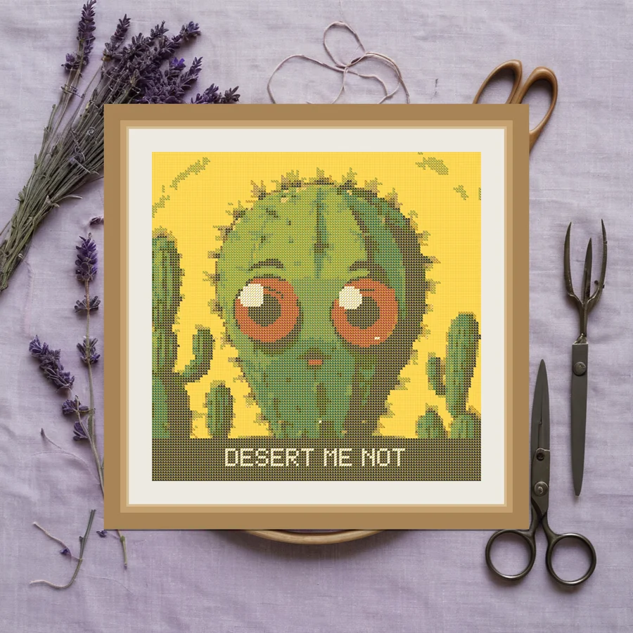 Desert Me Not cross stitch pattern