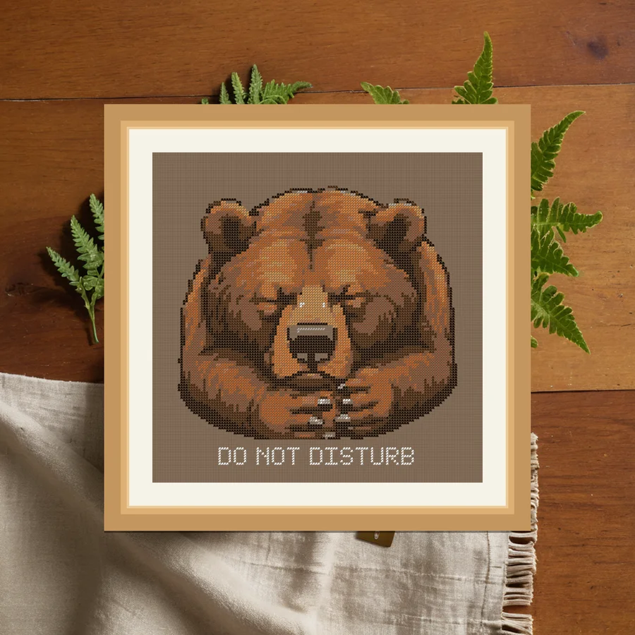 Do Not Disturb cross stitch pattern