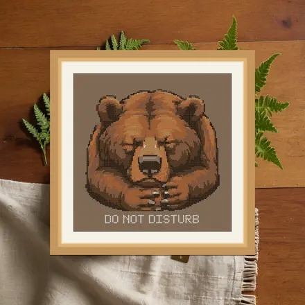 Do Not Disturb cross stitch pattern