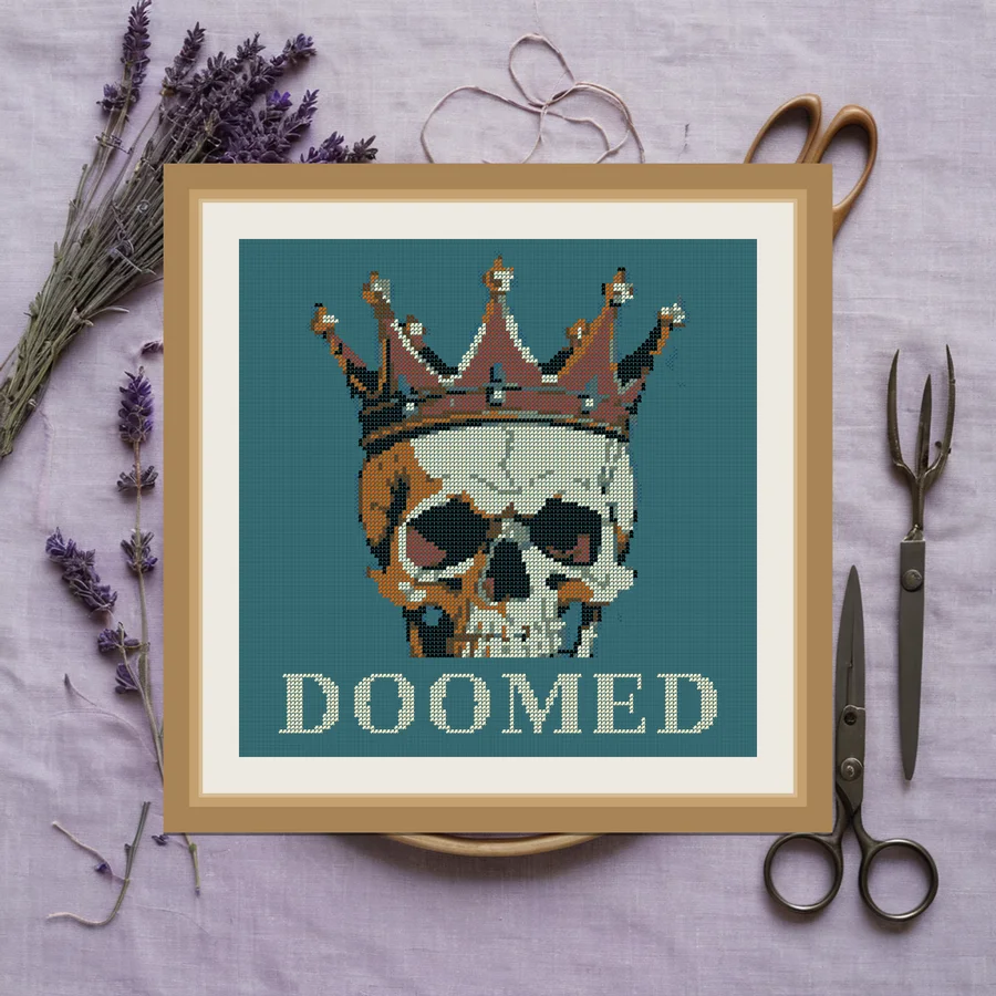 Doomed cross stitch pattern