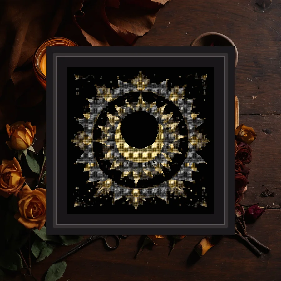 Eclipse cross stitch pattern