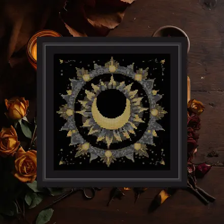 Eclipse cross stitch pattern