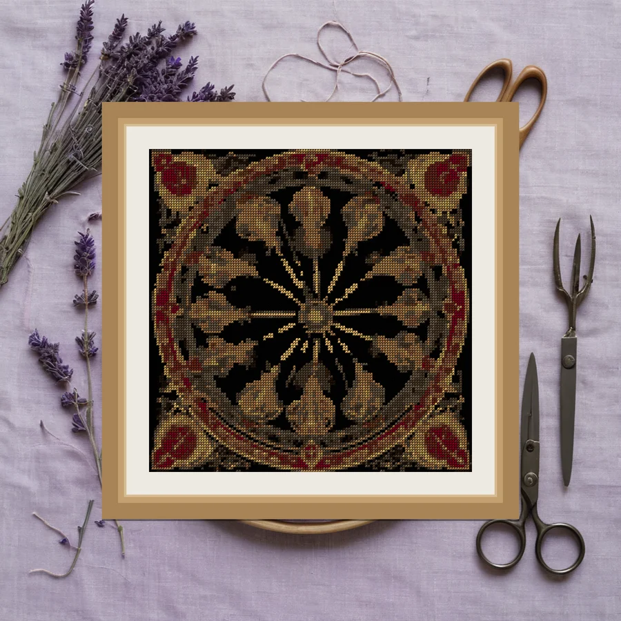 Eight Of Wands cross stitch pattern