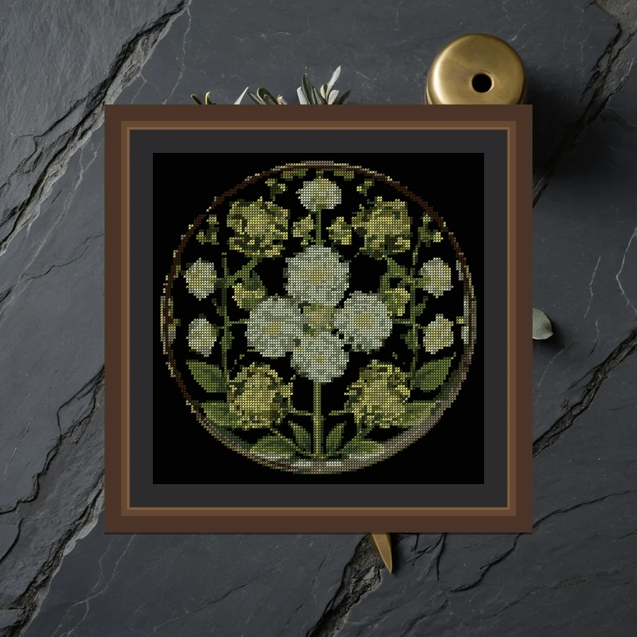 Elder Flower cross stitch pattern