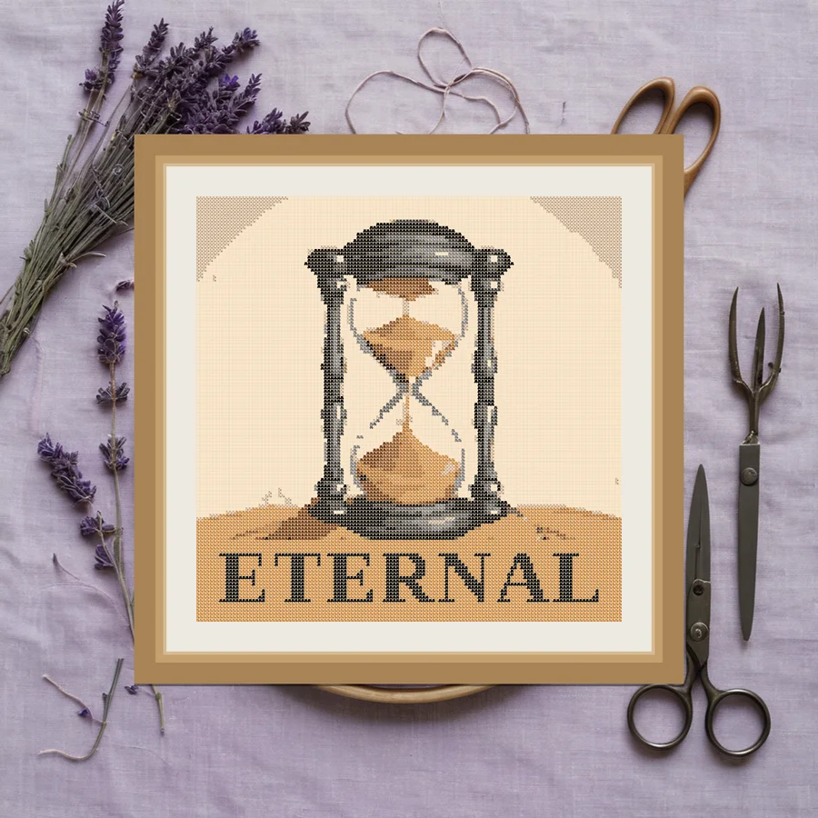 Eternal cross stitch pattern