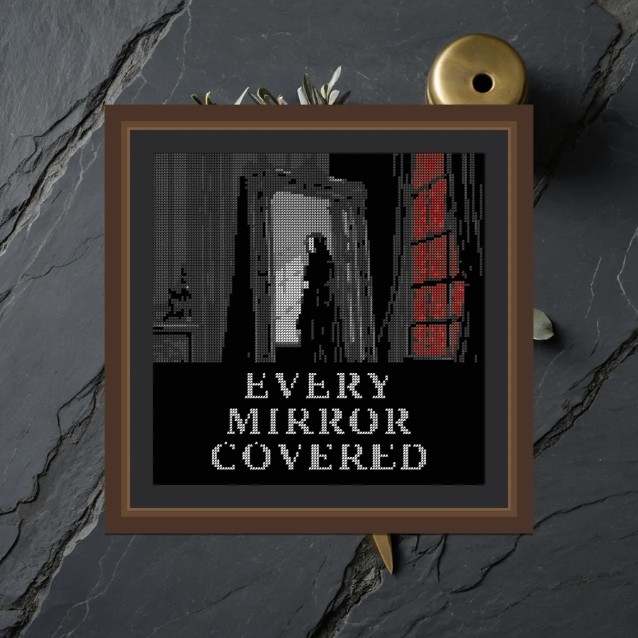 Every Mirror Covered cross stitch pattern
