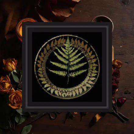 Fern Frond Study cross stitch pattern