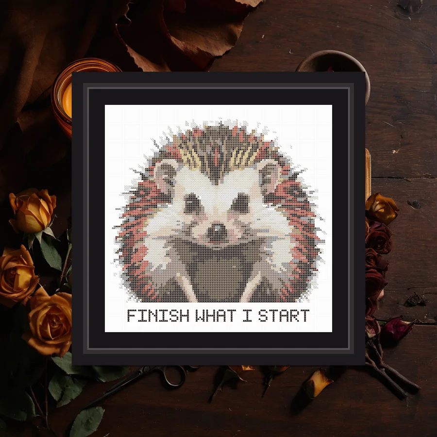 Finish What I Start cross stitch pattern
