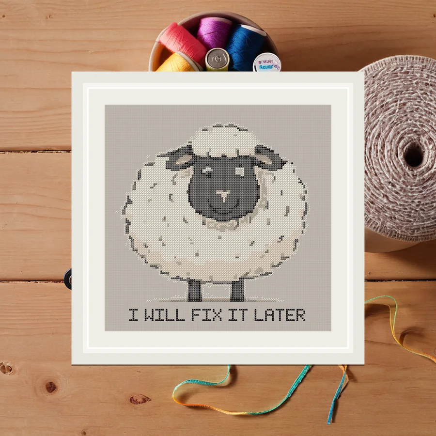 I Will Fix It Later cross stitch pattern