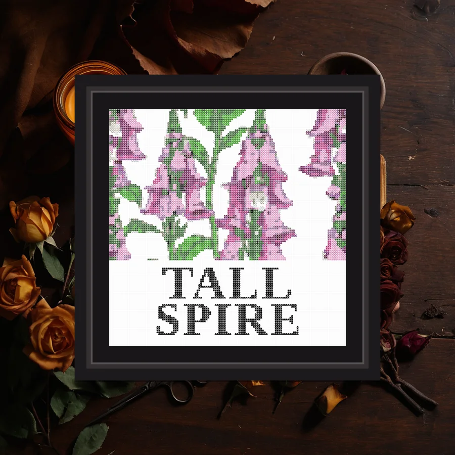 Tall Spire cross stitch pattern