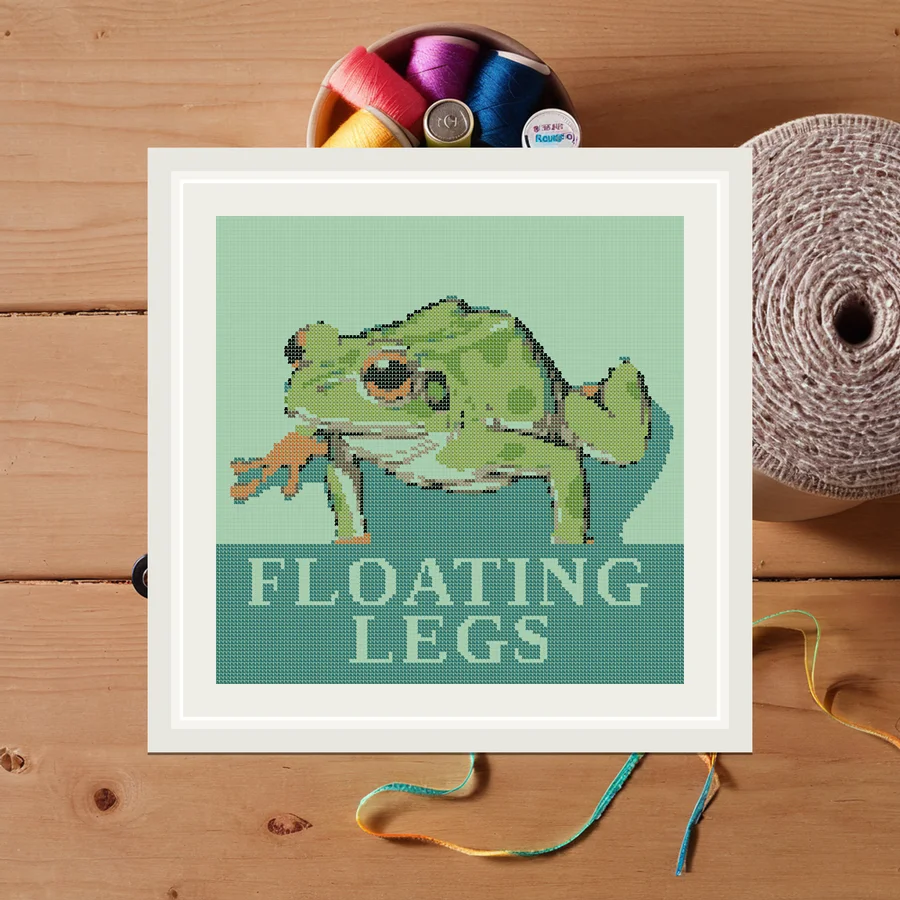 Floating Legs cross stitch pattern