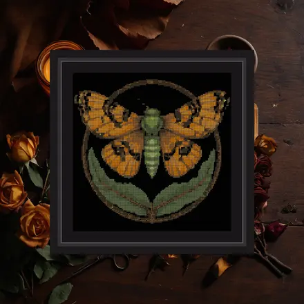 Glowworm cross stitch pattern