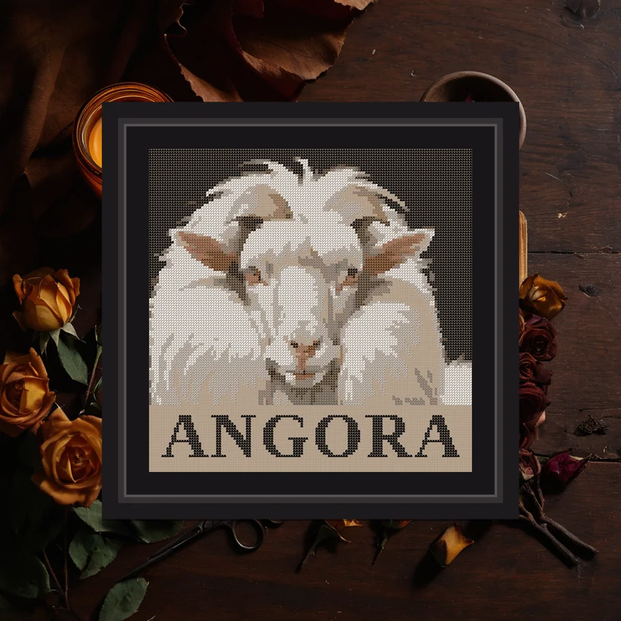 Angora cross stitch pattern