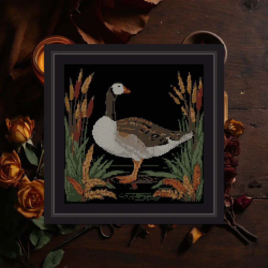 Goose And Bulrush cross stitch pattern
