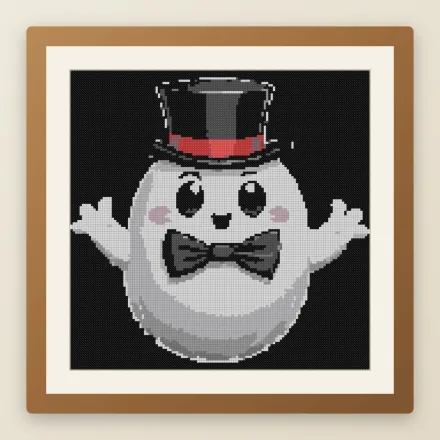Gothic Ghostie cross stitch pattern