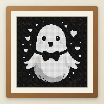 Gothic Ghostie cross stitch pattern