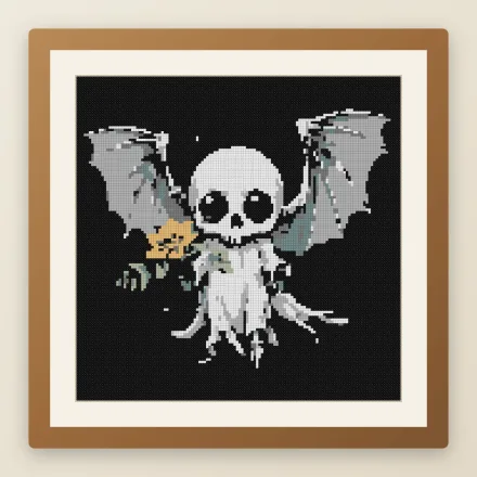 Gothic Ghostlet cross stitch pattern
