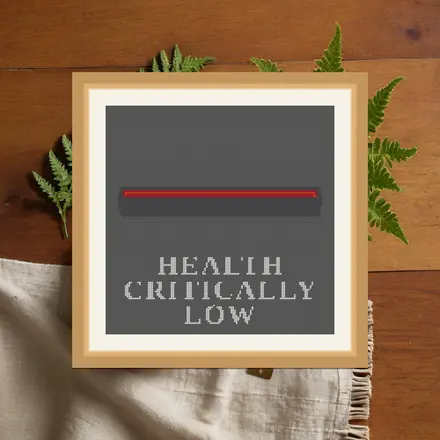 Health Critically Low cross stitch pattern
