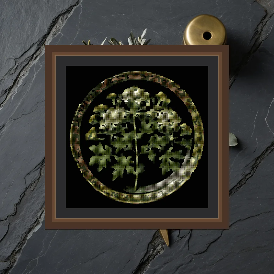 Hemlock Study cross stitch pattern