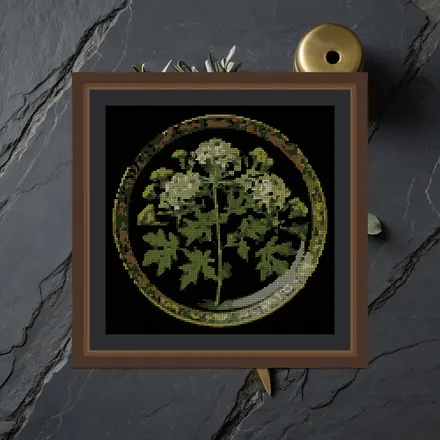 Hemlock Study cross stitch pattern