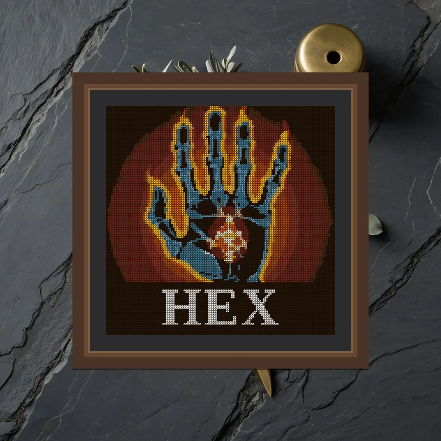 Hex cross stitch pattern