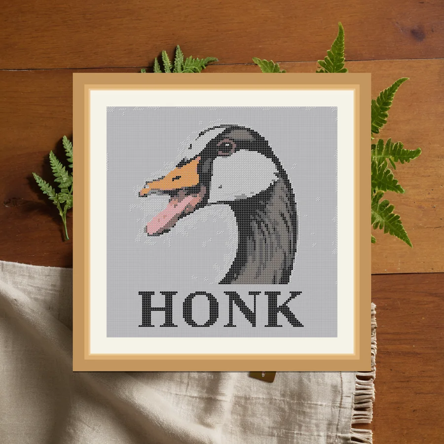 Honk cross stitch pattern