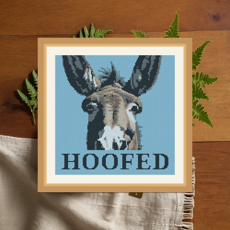 Hoofed cross stitch pattern