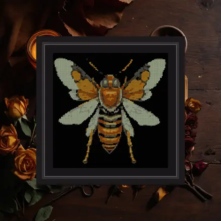 Hornet cross stitch pattern