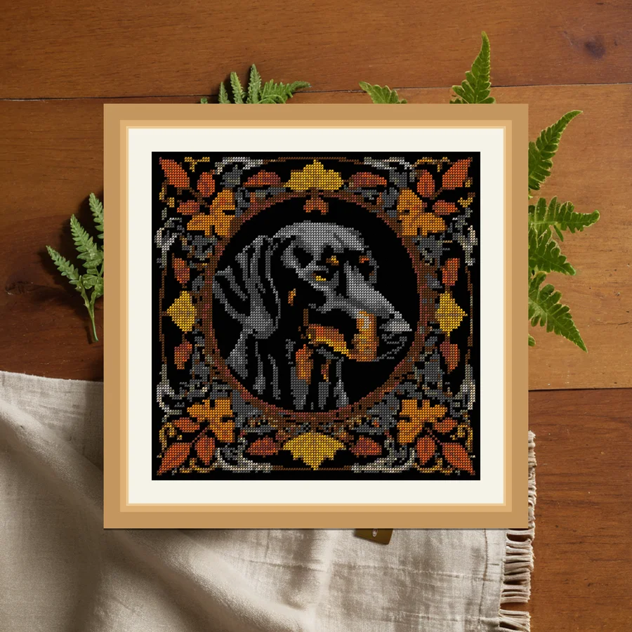Hound And Bone cross stitch pattern