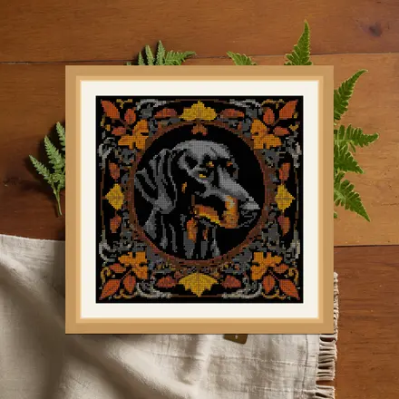Hound And Bone cross stitch pattern