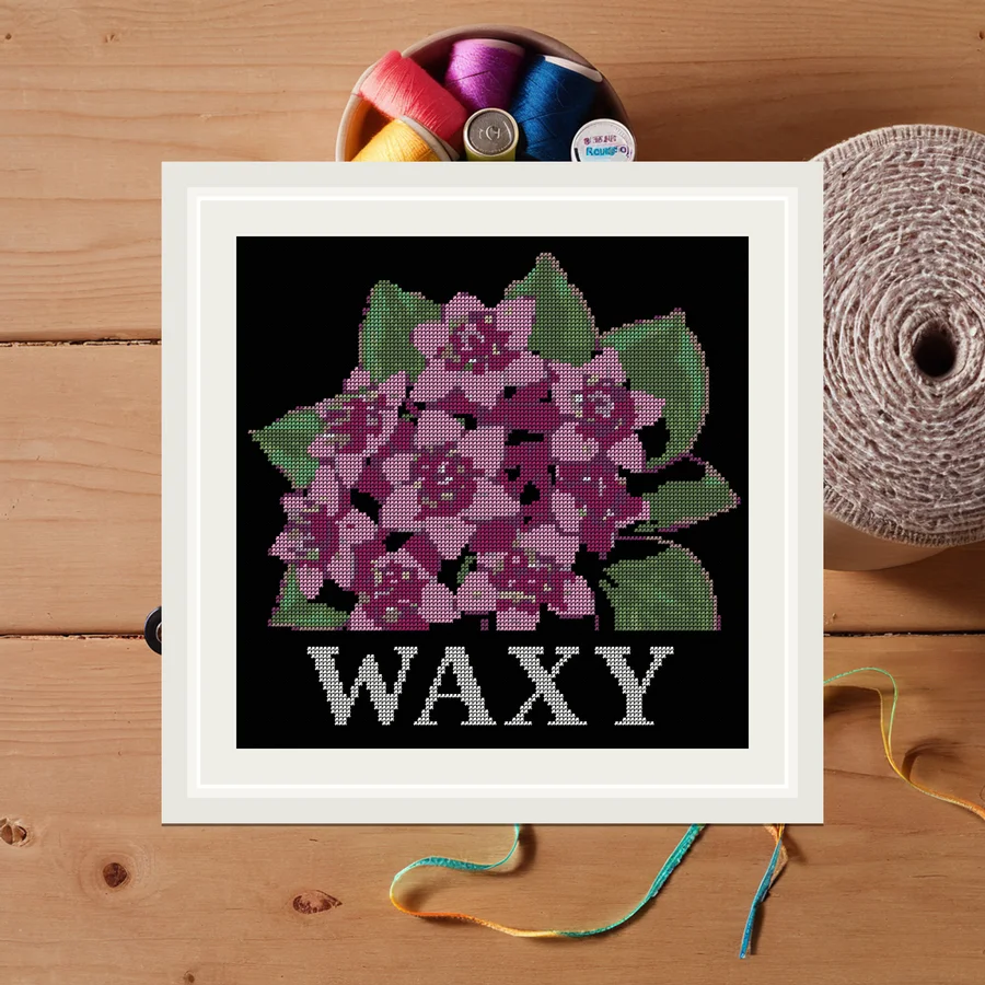 Waxy cross stitch pattern