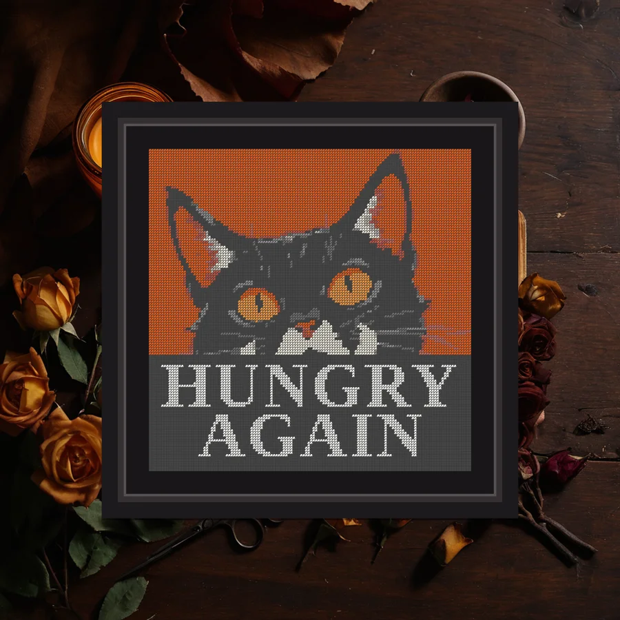 Hungry Again cross stitch pattern