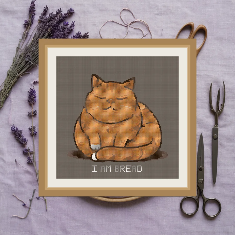 I Am Bread cross stitch pattern