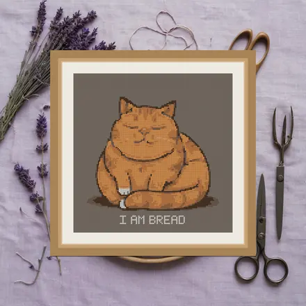 I Am Bread cross stitch pattern