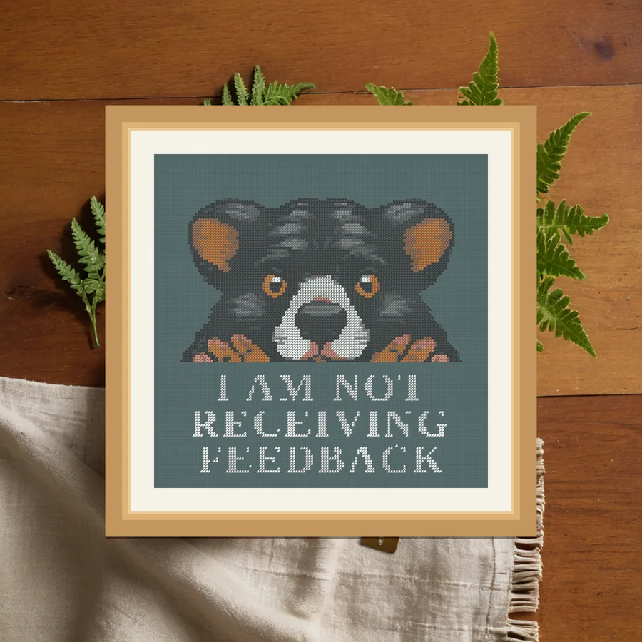 I Am Not Receiving Feedback cross stitch pattern
