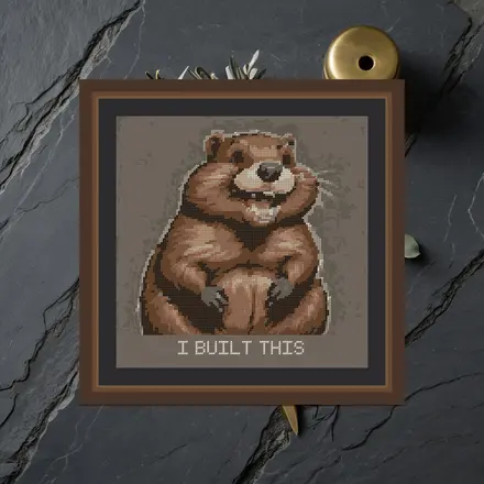 I Built This cross stitch pattern