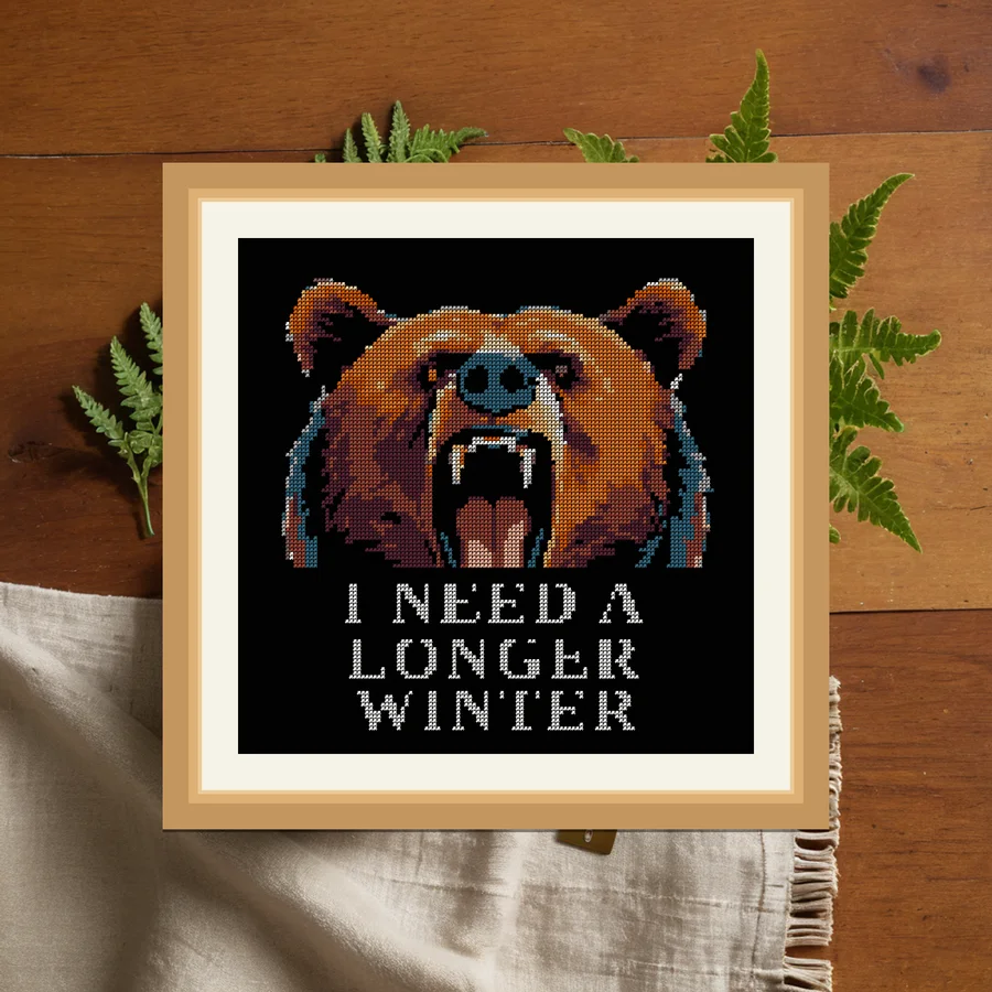 I Need A Longer Winter cross stitch pattern