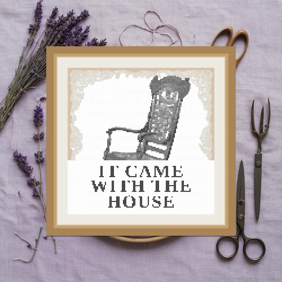 It Came With The House cross stitch pattern
