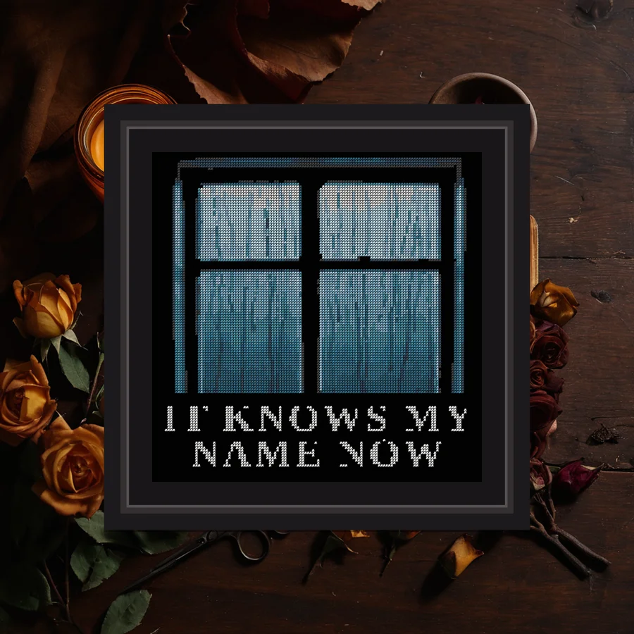 It Knows My Name Now cross stitch pattern