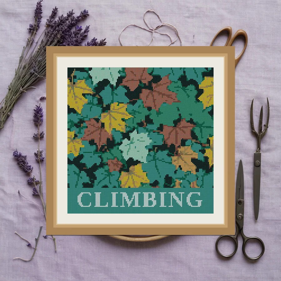 Climbing cross stitch pattern