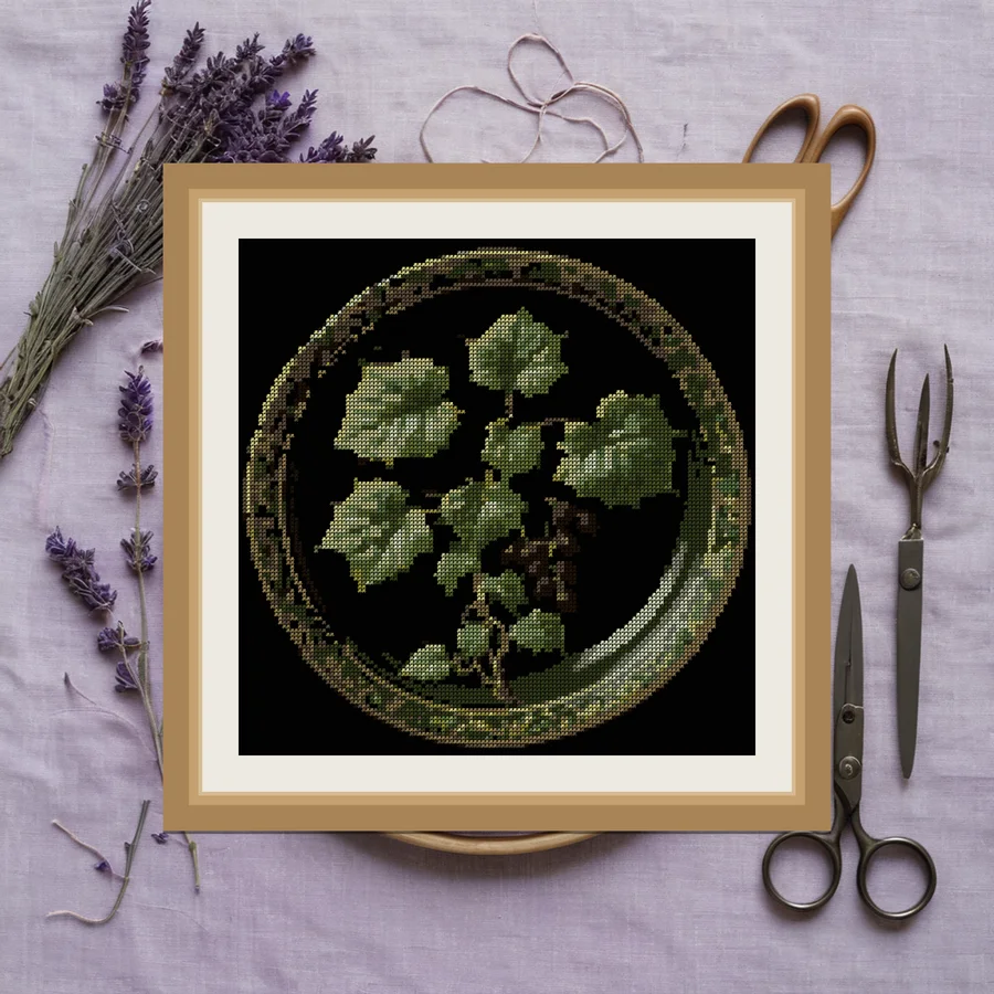 Ivy Study cross stitch pattern