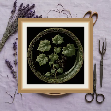 Ivy Study cross stitch pattern