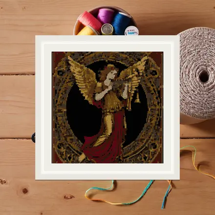 Judgement Card cross stitch pattern