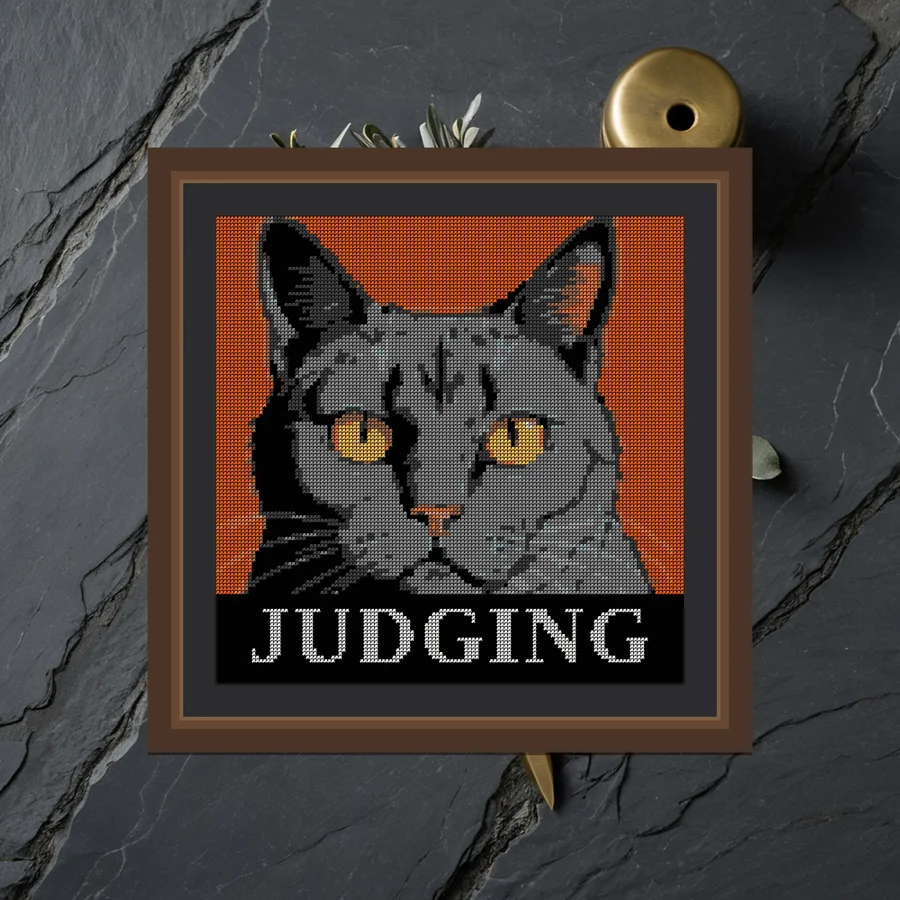 Judging cross stitch pattern
