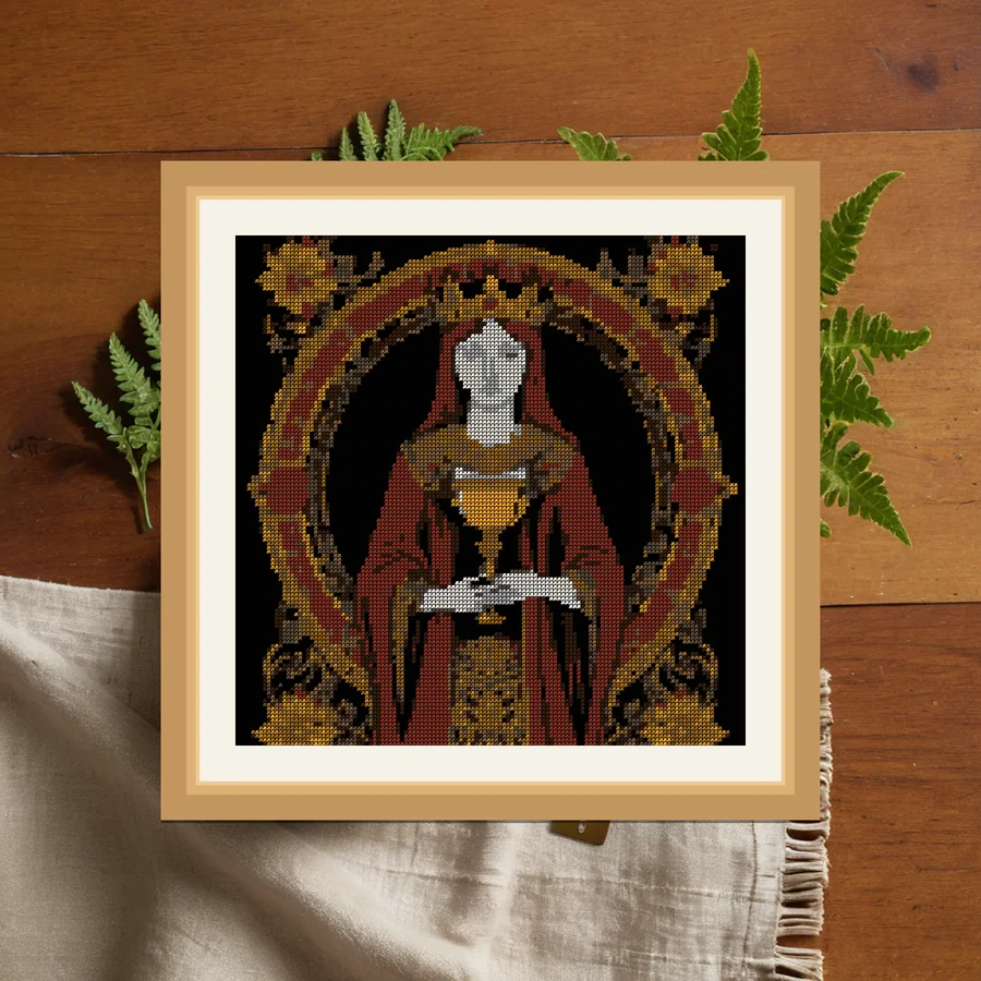 King Of Cups cross stitch pattern