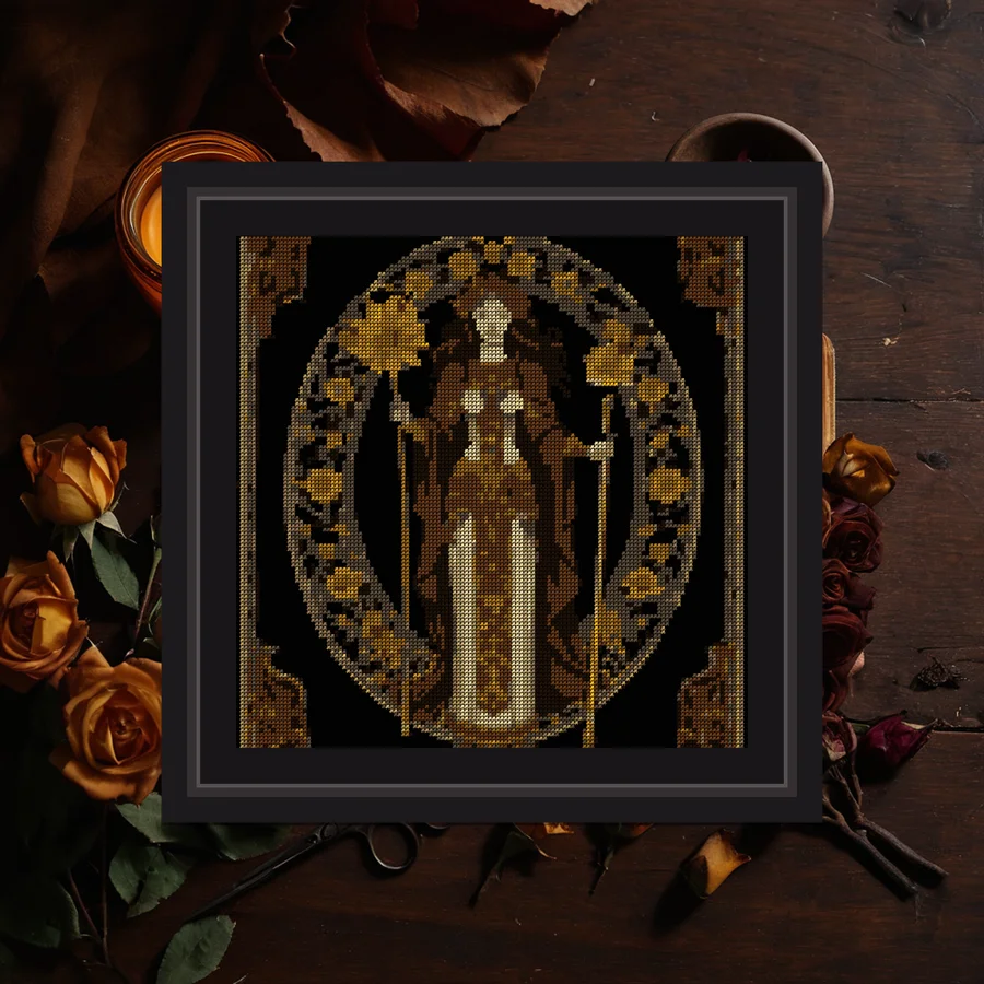 Knight Of Wands cross stitch pattern