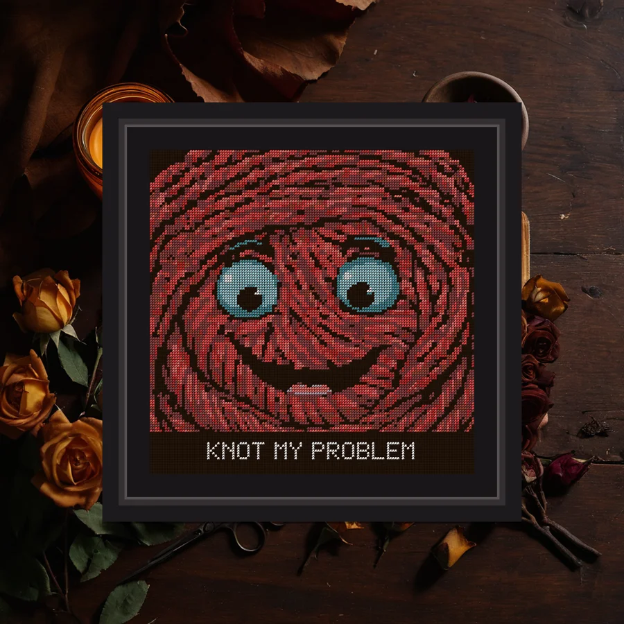 Knot My Problem cross stitch pattern