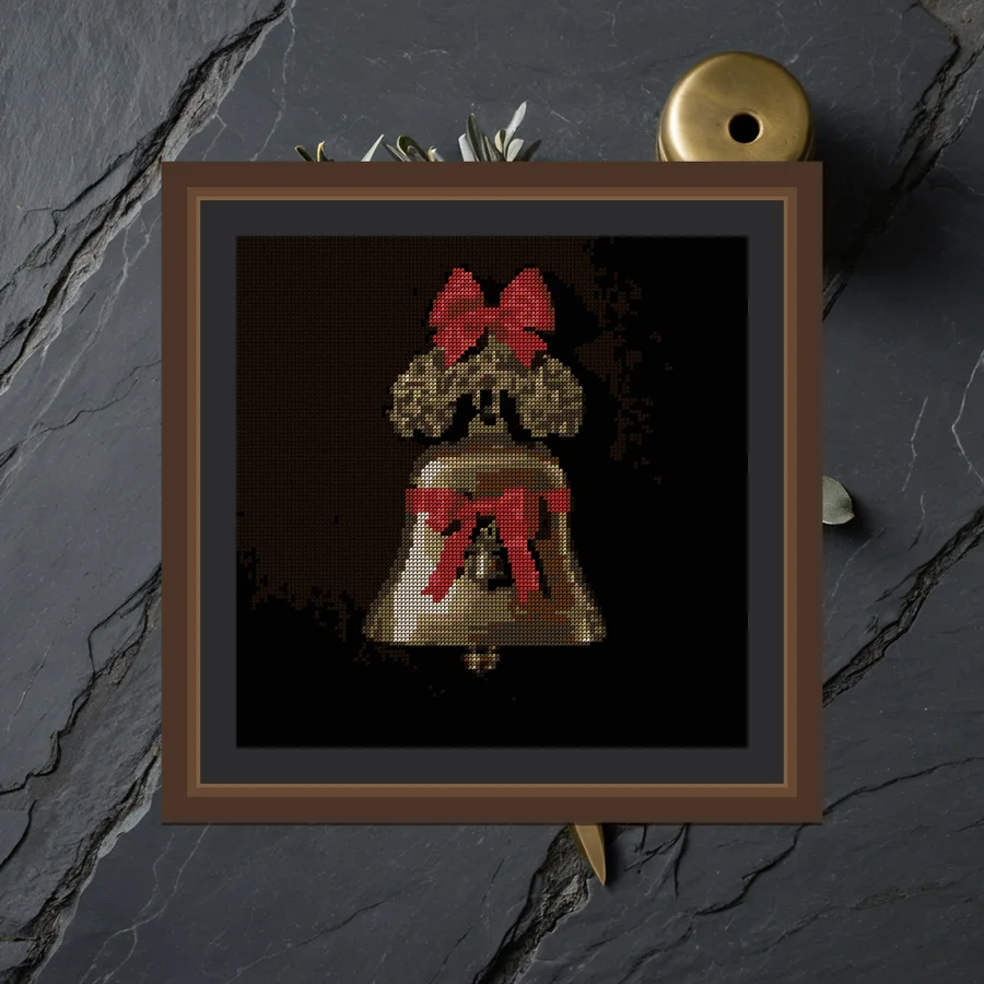 Krampus Bell cross stitch pattern