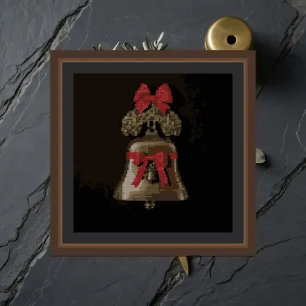 Krampus Bell cross stitch pattern